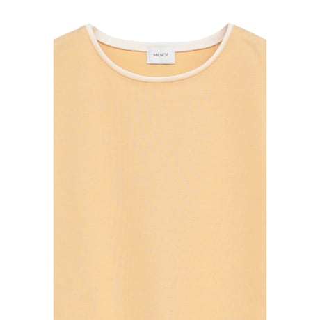 MANOF マノフ “BICOLOR CUT TOPS” バイカラーカットトップス