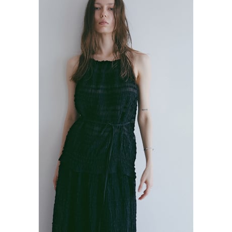 MANOF マノフ “SHIRRING HALTER NECK TOPS” シャーリングホルターネックトップス