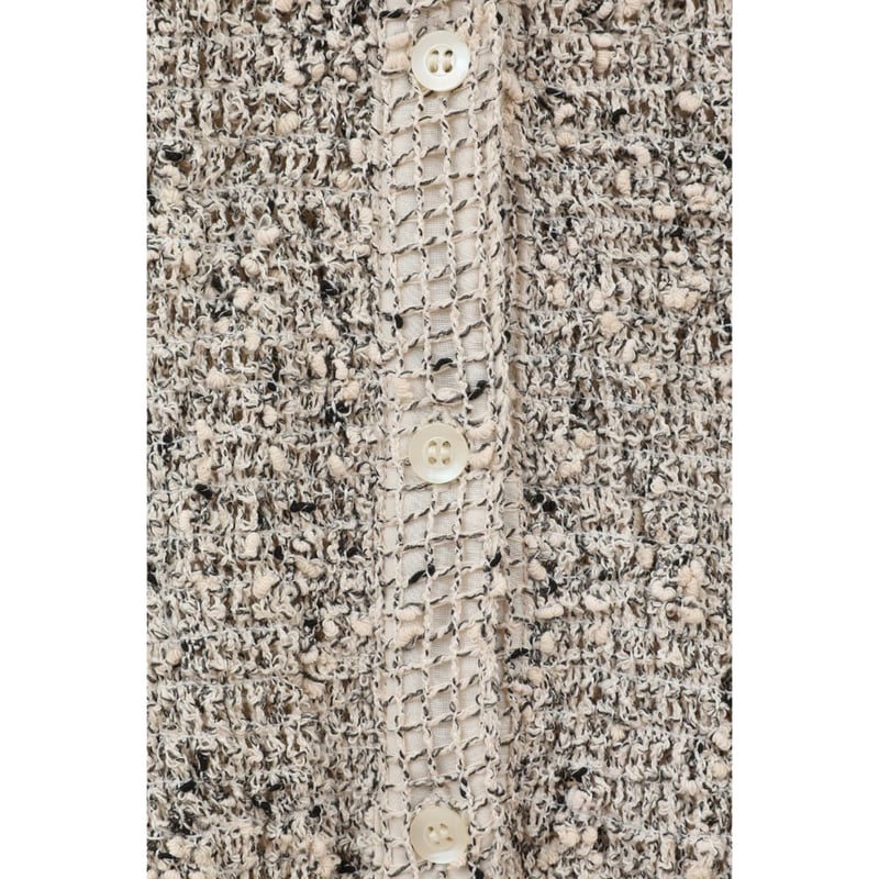 CLANE クラネ “MIX MESH GATHER SHIRT” ミックスメッシュギャザーシ