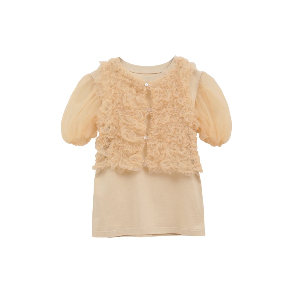 CLANE クラネ “TULLE VEST LAYERED TOPS” チュールベストレイヤー CLANE クラネ “TULLE VEST LAYERED TOPS” チュールベストレイヤー