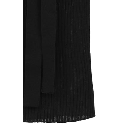 CLANE クラネ “SHEER RIB RIBBON KINT TOPS” シアーリブリボンニットトップス