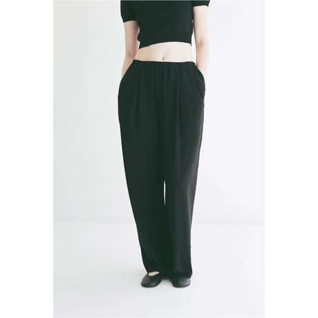 CLANE クラネ “DRAWSTRING LOOSE TUCK PANTS” ドローストリングルーズタックパンツ