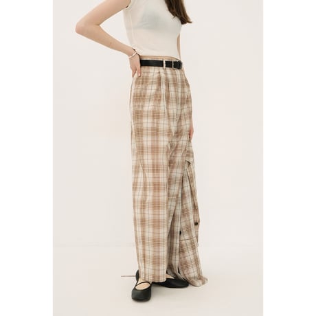 CLANE クラネ “SHEER STRAIGHT PANTS” シアーストレートパンツ