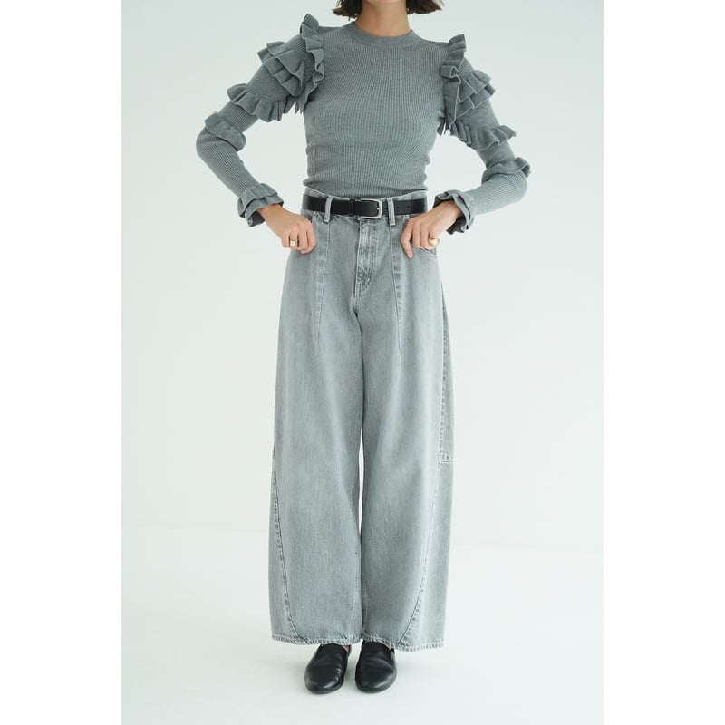CLANE クラネ “COCOON BULKY DENIM PANTS” コクーンバルキーデニ