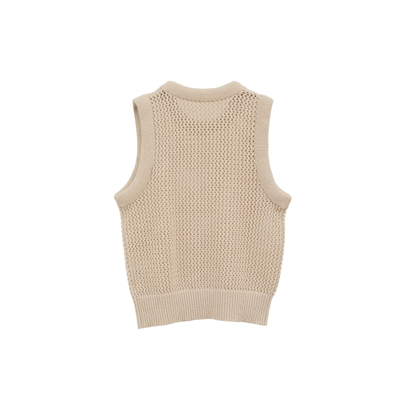 CLANE クラネ　3D RIB KNIT TOPSアイボリー　半袖ニット　美品 CLANE クラネ 3D RIB KNIT TOPSアイボリー 半袖ニット 美品