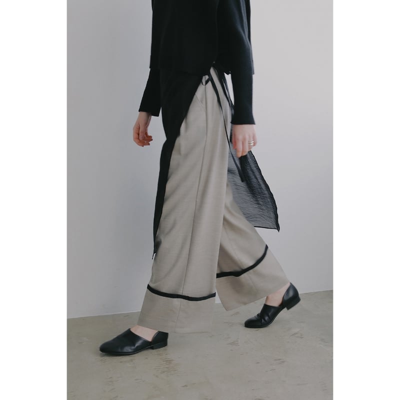 MANOFマノフ【新品】スリットレイヤードスカート ロングスカート MANOF マノフ “SKIRT LAYERED WIDE PANTS” スカートレイヤードワ