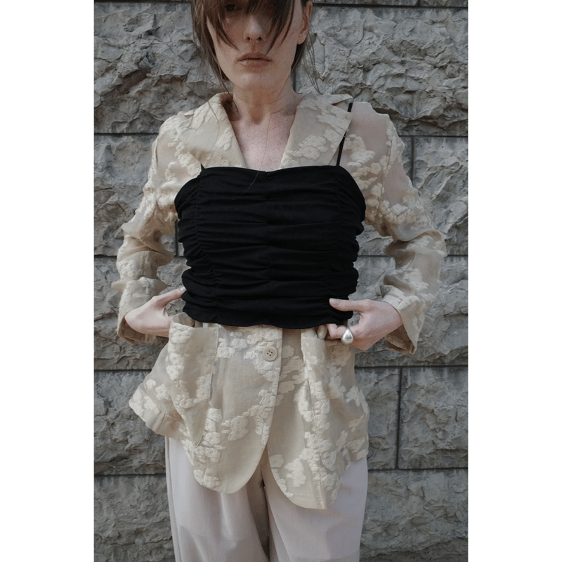 トップス CLANE SHIRRING CAMI TOPS SHIRRING CAMI TOPS（キャミソール）｜CLANE（クラネ）の