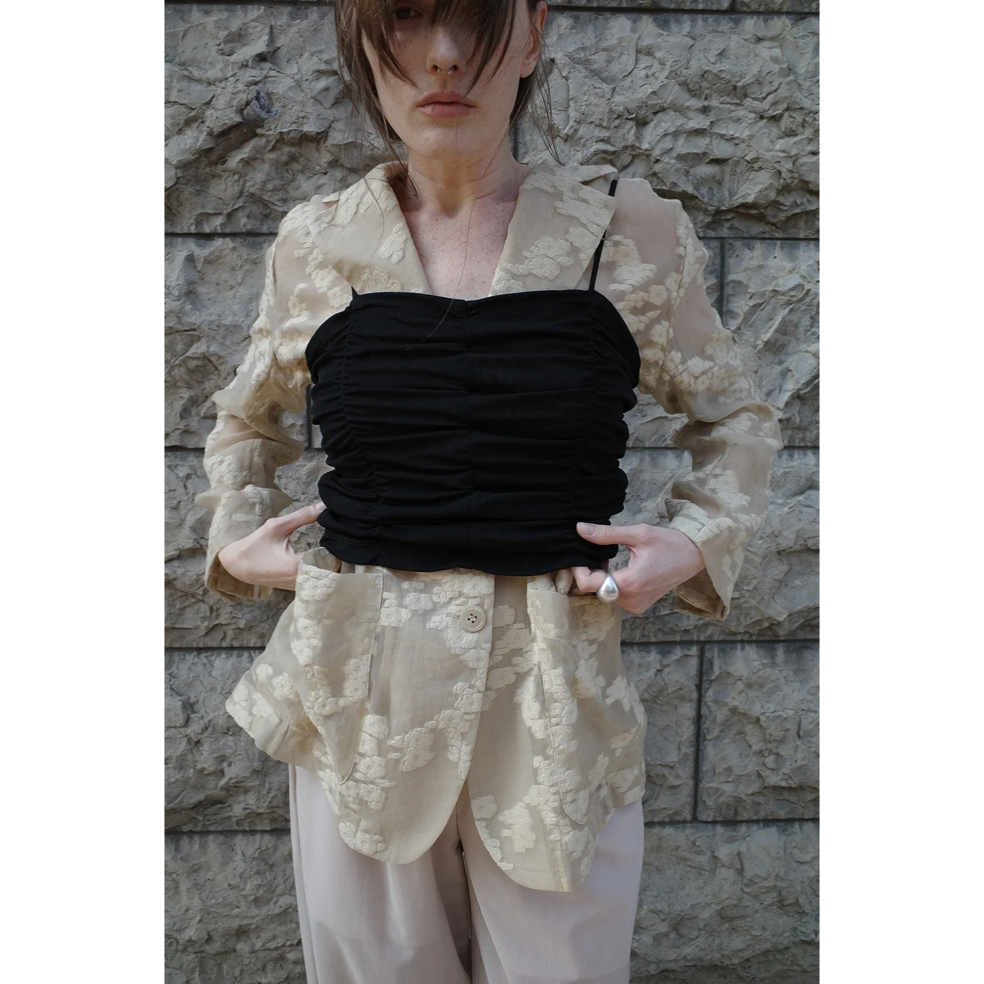 新品タグ付 CLANE SHIRRING CAMI TOPS 新品タグ付 CLANE SHIRRING CAMI TOPS CLANE - SHIRRING CAMI TOPS