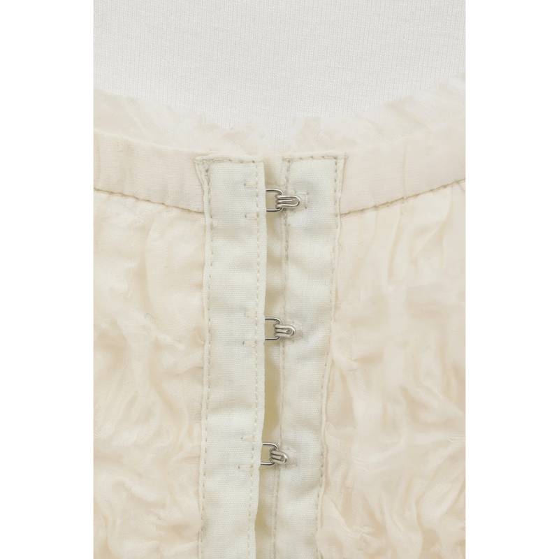 CLANE クラネ “SHIRRING PUFF TOPS” シャーリングパフトップス