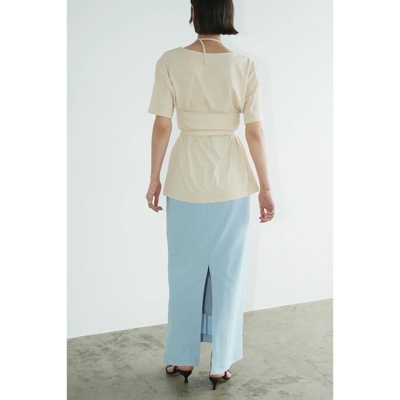 【週末値下げ】CLANE☆RIB STRIPE STRAIGHT SKIRT CLANE クラネ “RIB STRIPE STRAIGHT SKIRT” リブストライプスト