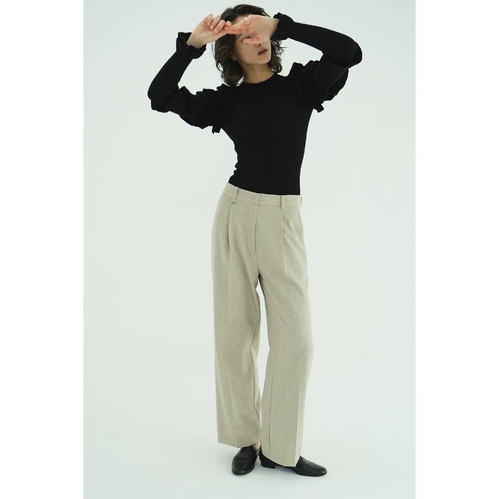 CLANE クラネ “2WAY TUCK STRAIGHT PANTS” ツーウェイタックスト