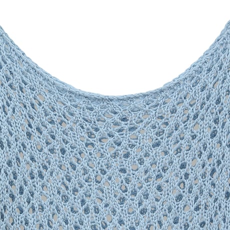 CLANE クラネ “BOAT NECK CROCHET KNIT TOPS” ボートネッククロチェットニットトップス