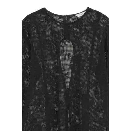 CLANE クラネ “BACK DESIGN FLOWER LACE TOPS” バックデザインフラワーレーストップス