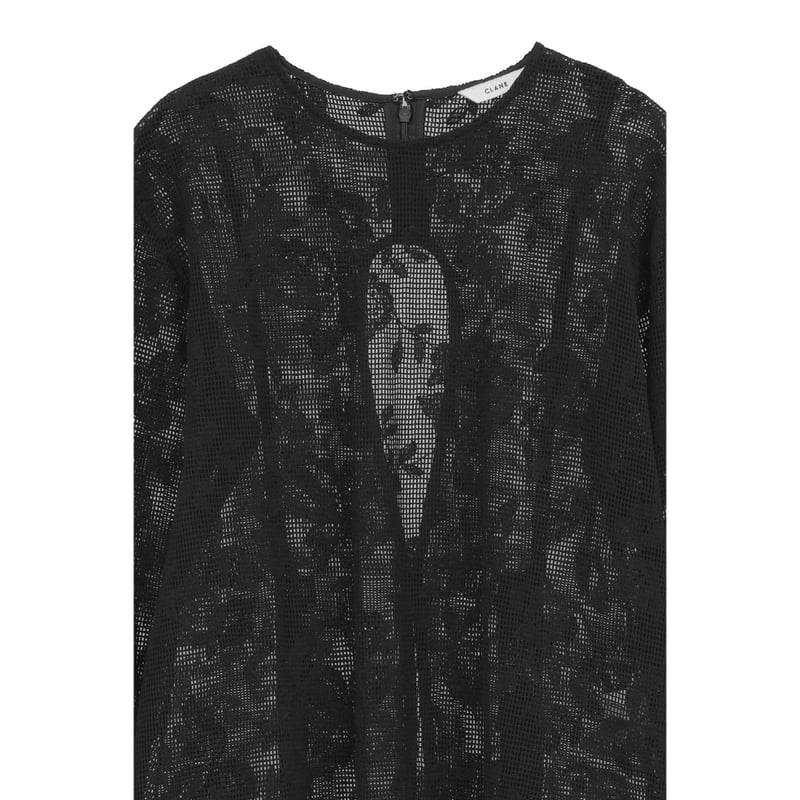 CLANE クラネ “BACK DESIGN FLOWER LACE TOPS” バックデザイ