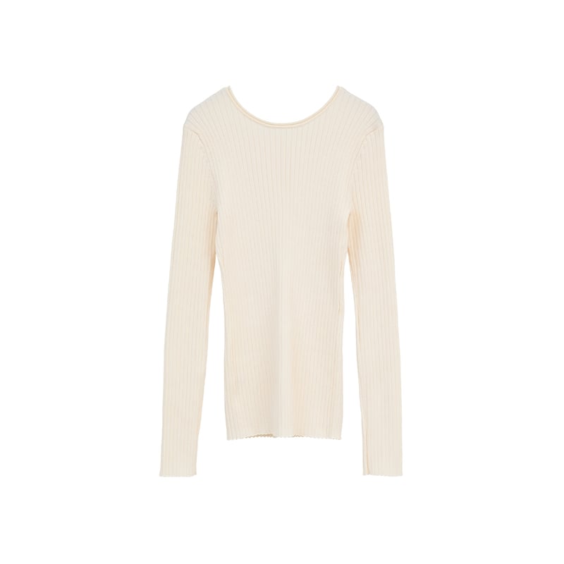 CLANE クラネ “W FACE GOLD BUTTON KNIT TOPS” ダブルフェイ