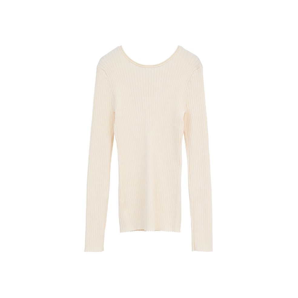 CLANE クラネ “W FACE GOLD BUTTON KNIT TOPS” ダブルフェイ