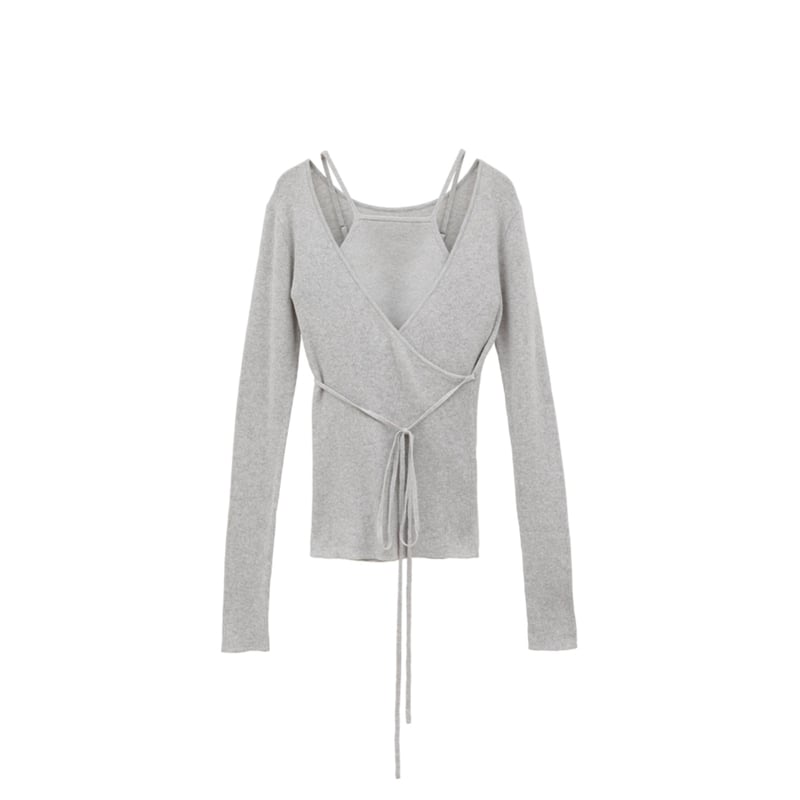 CLANE クラネ “CAMISOLE SET CACHECOEUR KNIT TOPS” キ