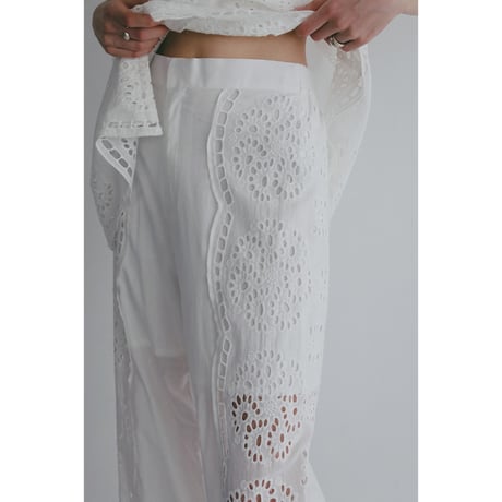 MANOF マノフ “CUT WORK LACE PANTS” カートワークレースパンツ