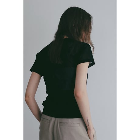MANOF マノフ “BASIC TULLE T-SHIRT” ベーシックチュールTシャツ
