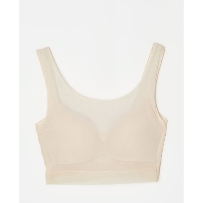 下着・アンダーウェア NICENICE MOMENT MESH BRA TANK BEIGE plage｜《追加》NICENICE MOMENT / ナイスナイスモーメント MESH