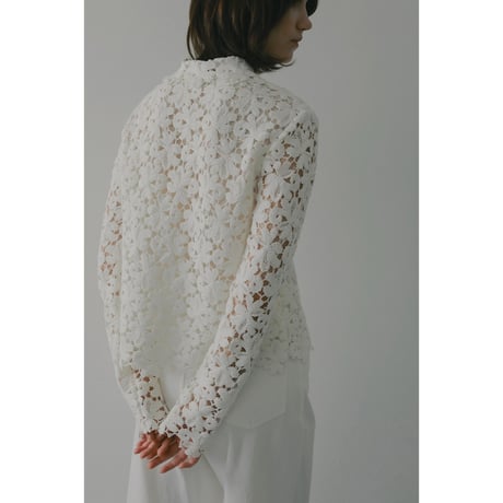 MANOF マノフ “COTTON LACE SHORT SHIRT” コットンレースショートシャツ