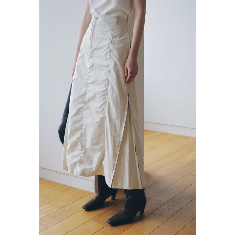 MANOF マノフ “SIDE ZIP LONG SKIRT” サイドジップロング  