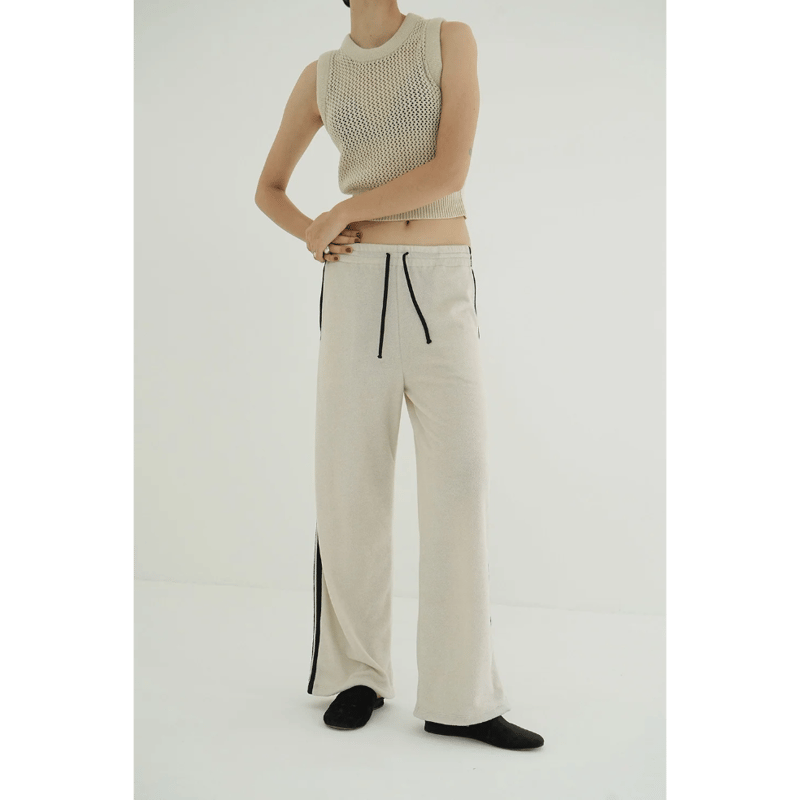 CLANE クラネ “PILE LINE PANTS” パイルラインパンツ | t / wo