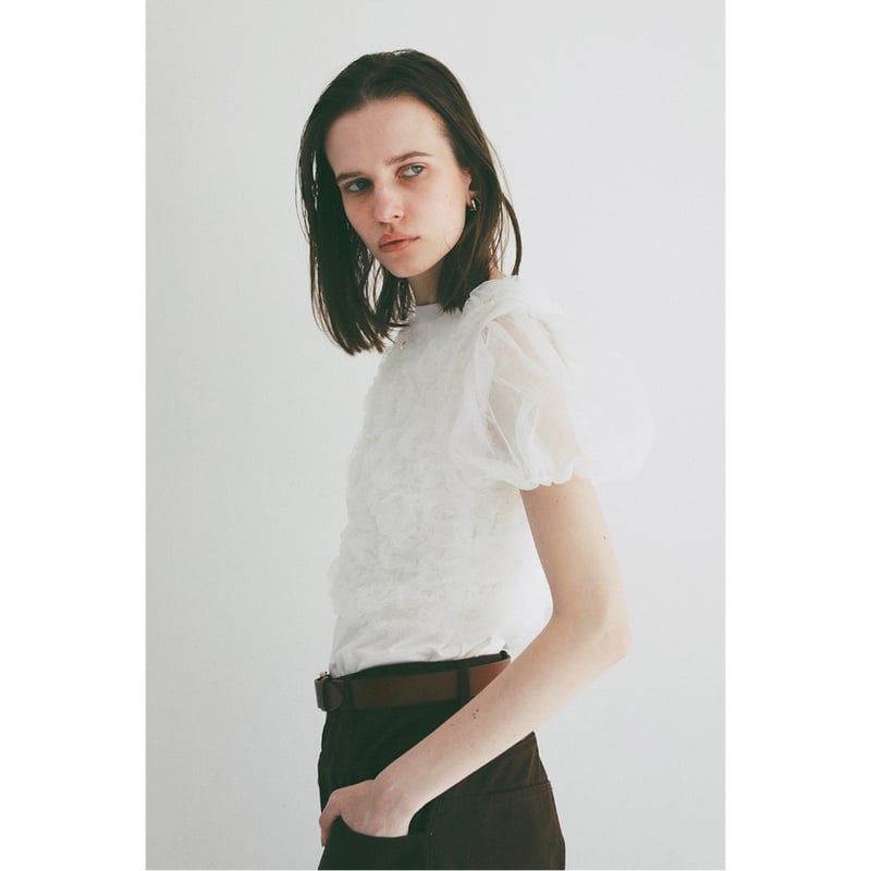CLANE クラネ “TULLE VEST LAYERED TOPS” チュールベストレイヤー