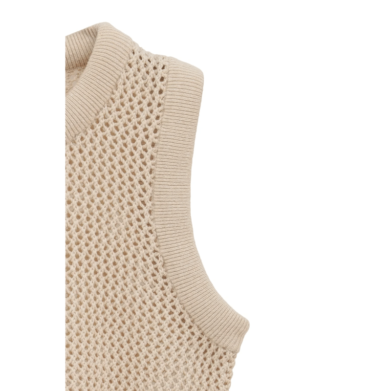 CLANE クラネ　3D RIB KNIT TOPSアイボリー 3D RIB MESH KNIT TOPS｜TOPS(トップス)｜CLANE OFFICIAL ONLINE