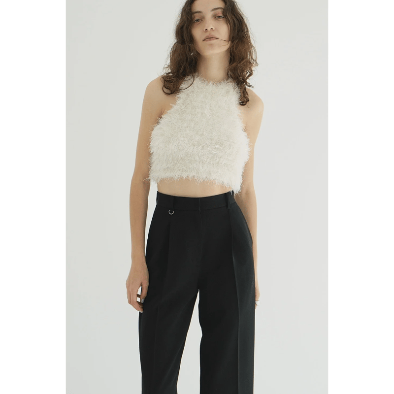 CLANE クラネ “SHAGGY AMERICAN SLEEVE KNIT TOPS” シャ