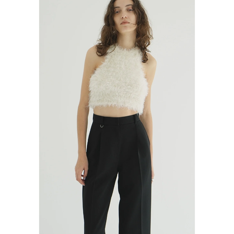 【CLANE】SHAGGY AMERICAN SLEEVE KNIT TOPS CLANE クラネ “SHAGGY AMERICAN SLEEVE KNIT TOPS” シャ