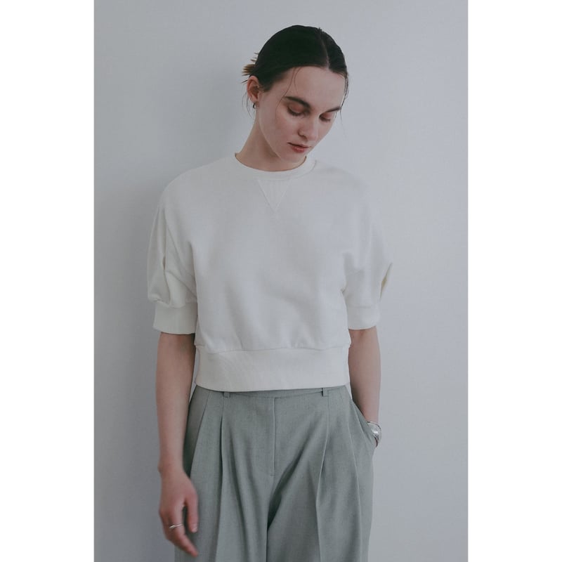 MANOF マノフ “PUFF SLEEVE SWEAT TOPS” パフスリーブスウェットト