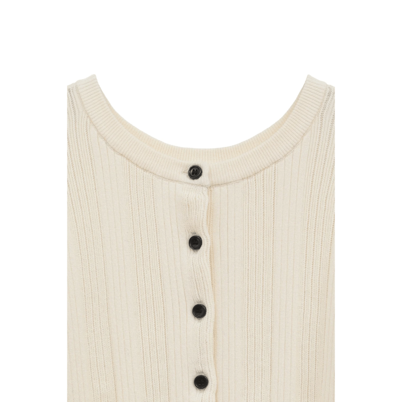 【CLANE】W FACE RIB KNIT CARDIGAN/アイボリー W FACE RIB KNIT CARDIGAN｜TOPS(トップス)｜CLANE OFFICIAL