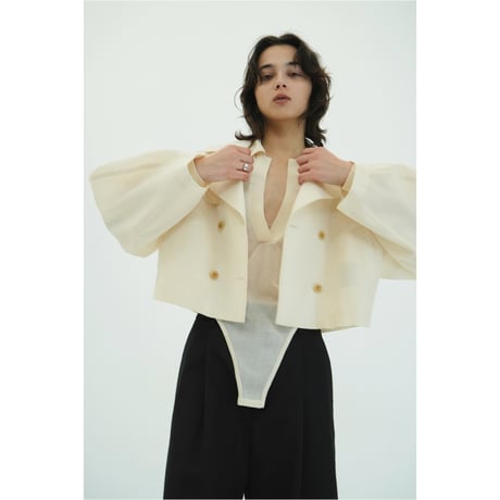 CLANE クラネ “SHEER SHORT TRENCH JACKET” シアーショートトレンチジャケット