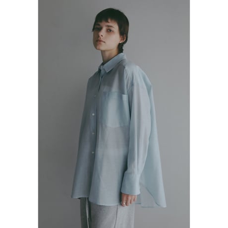 MANOF マノフ “SHEER 2WAY OVER SHIRT” シアーツーウェイオーバーシャツ