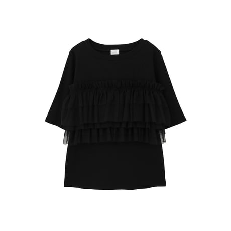 MANOF マノフ “TULLE FRILL CUT TOPS” チュールフリルカットトップス