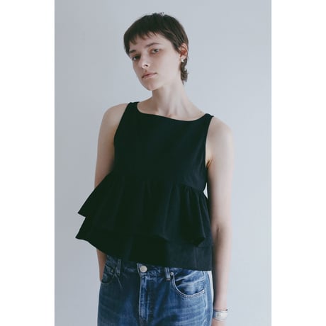 MANOF マノフ “SQUARE TIERED BLOUSE” スクエアティアードブラウス