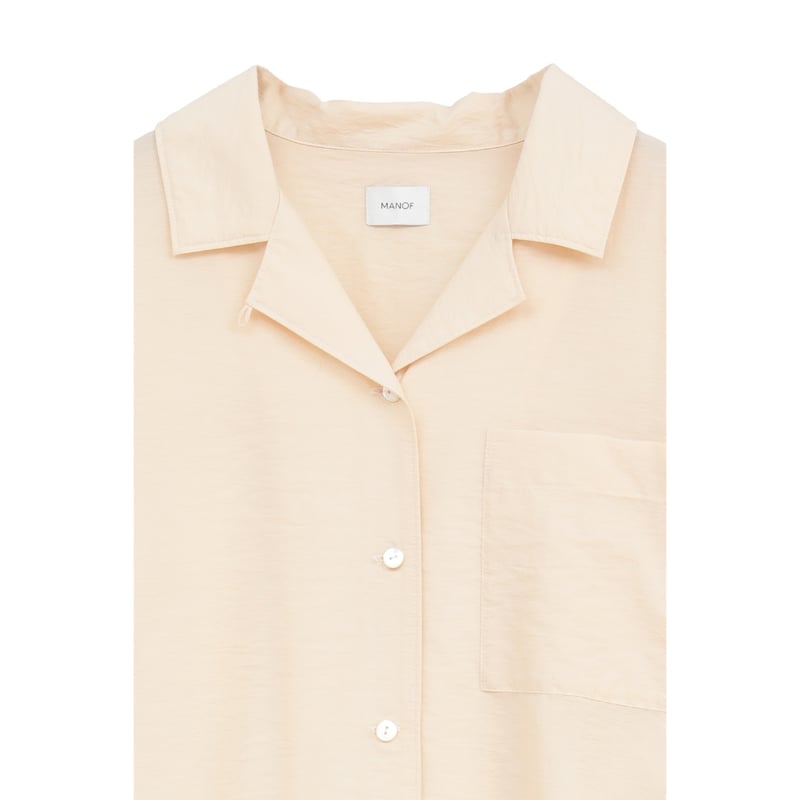 MANOF マノフ “BACK LAYERED SHEER SHIRT” バックレイヤードシア