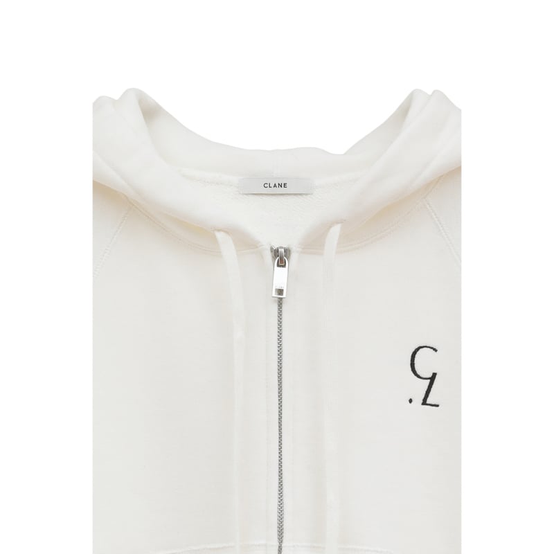 CLANE クラネ “LOGO COMPACT ZIP UP HOODIE” ロゴコンパクトジ