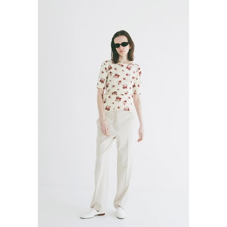 CLANE クラネ ”BACK OPEN FLOWER TOPS” バックオープンフラワートップス