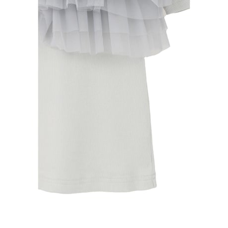 MANOF マノフ “TULLE FRILL CUT TOPS” チュールフリルカットトップス