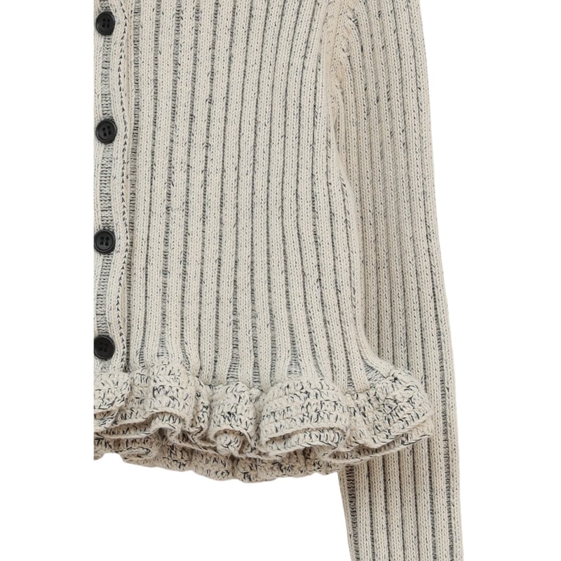 CLANE クラネ “W FACE SHORT FRILLED KNIT TOPS” ダブルフ