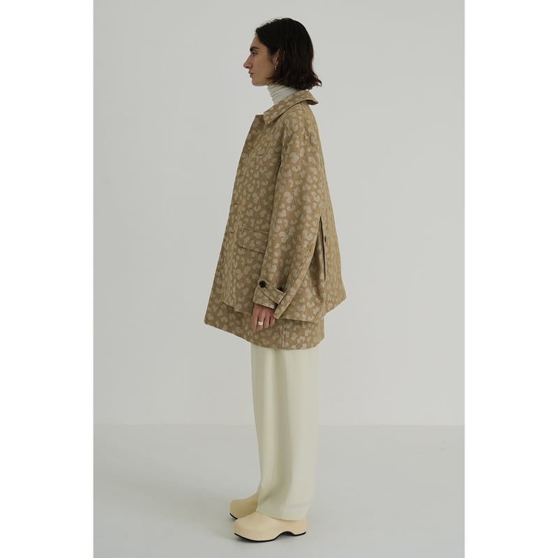 CLANE クラネ “LINEN LEOPARD JACKET” リネンレオパードジャケット 