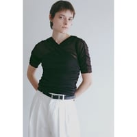 MANOF マノフ “CACHECOEUR TULLE TOPS” カシュクールチュールトップス
