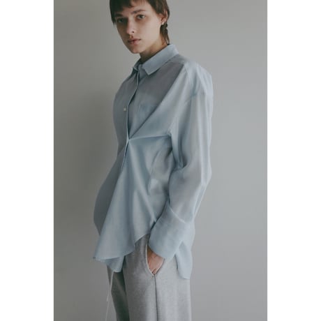 MANOF マノフ “SHEER 2WAY OVER SHIRT” シアーツーウェイオーバーシャツ