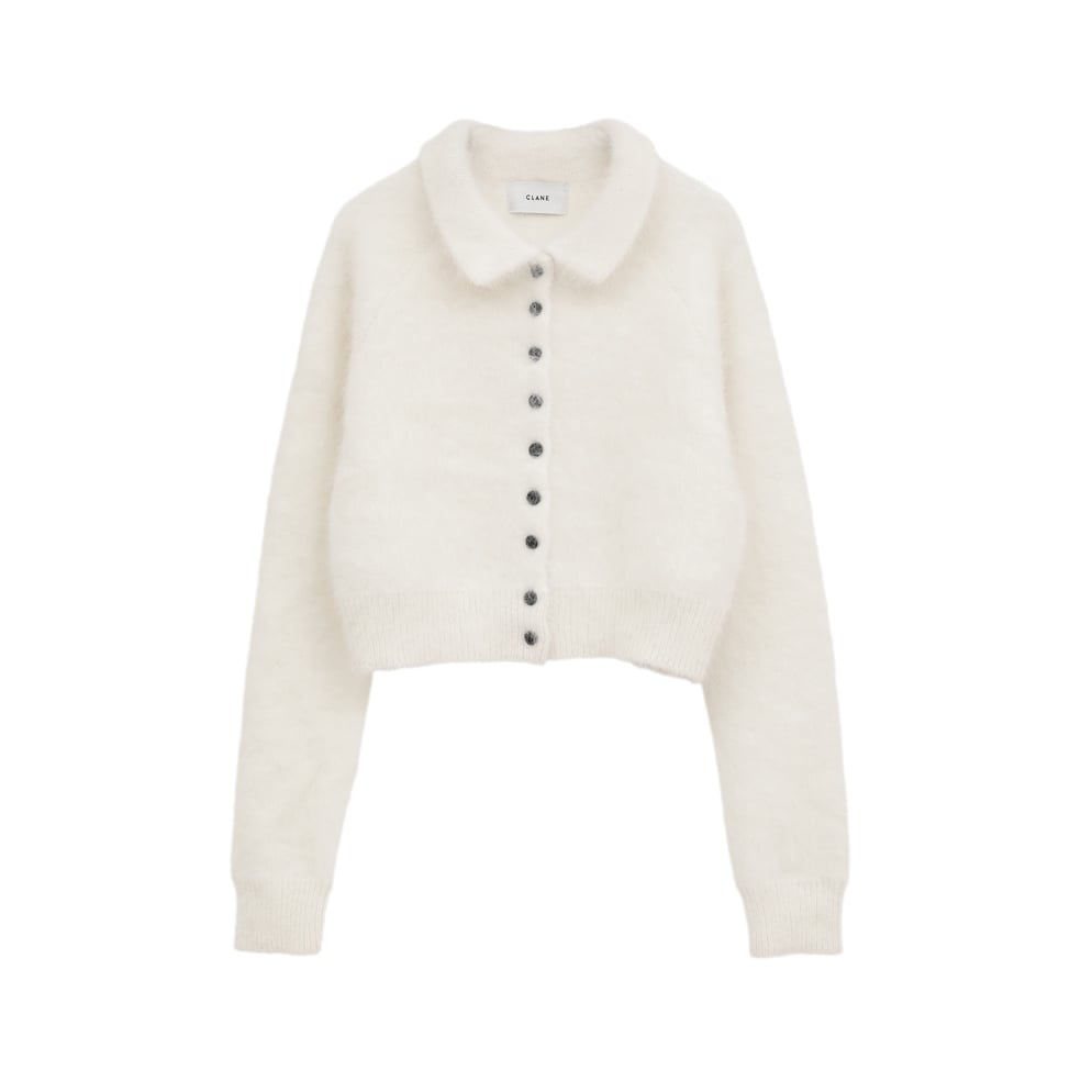 CLANE クラネ “ANGORA SHORT KNIT CARDIGAN” アンゴラショート