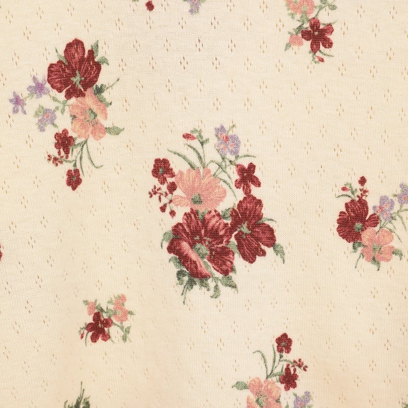 CLANE クラネ ”BACK OPEN FLOWER TOPS” バックオープンフラワートッ