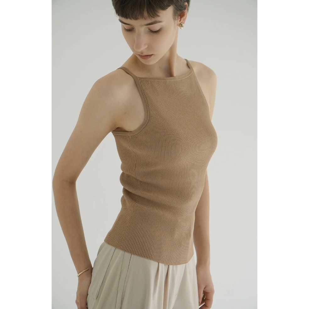CLANE クラネ “BOAT NECK BACK OPEN KNIT TOPS” ボートネッ