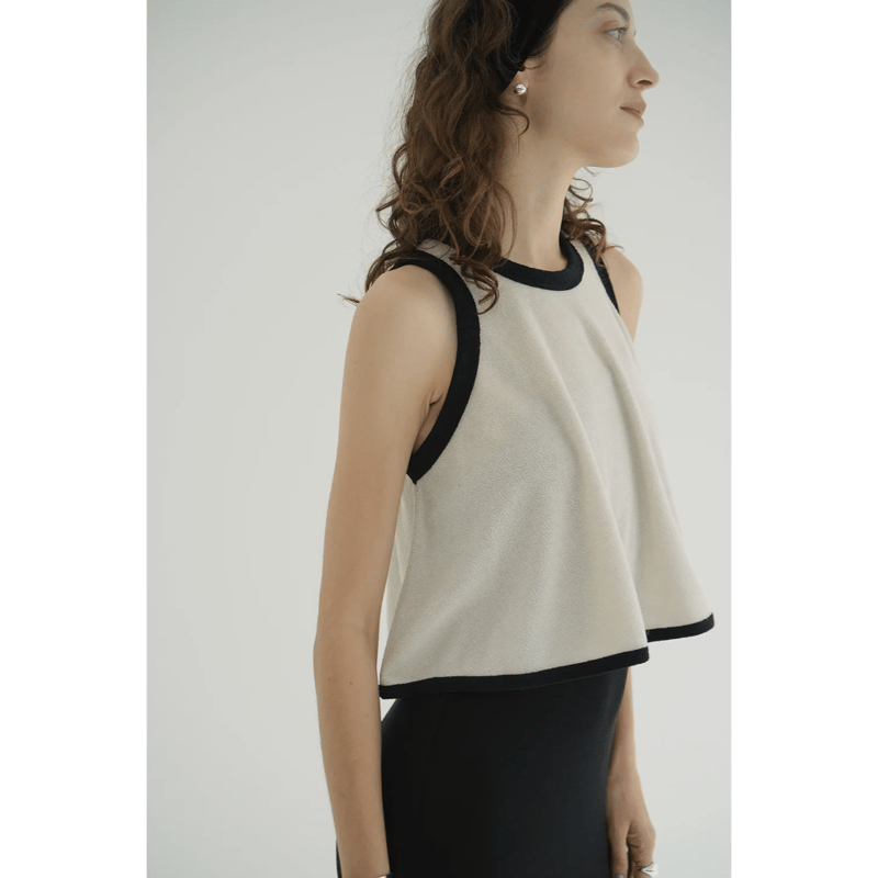 CLANE クラネ “PILE FLARE TANK TOPS” パイルフレアタンク