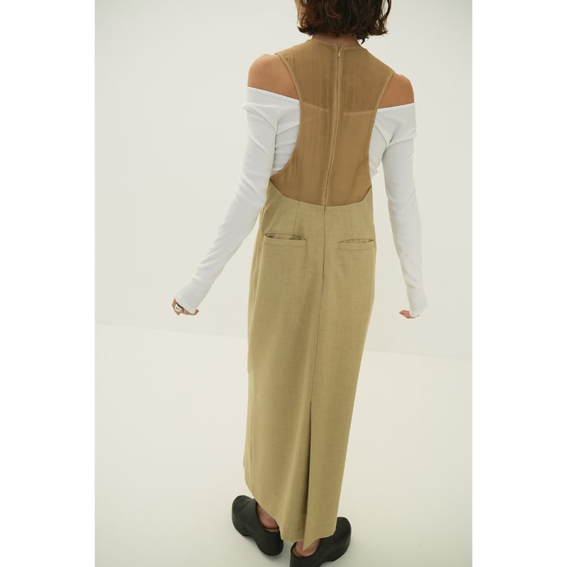 CLANE クラネ “BACK SHEER MAXI ONEPIECE” バックシアーワンピー